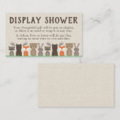 Carte D'accompagnement Insertions de douche d'affichage à thème en bois (Devant / Derrière)