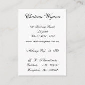 Carte D'accompagnement Insertions de lieu de cérémonie pour les invitatio (Dos)