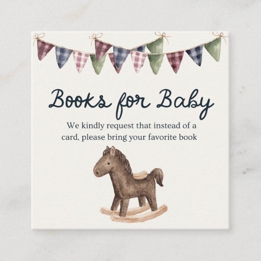Carte D'accompagnement Inspired Baby Shower Book for Baby (Devant)