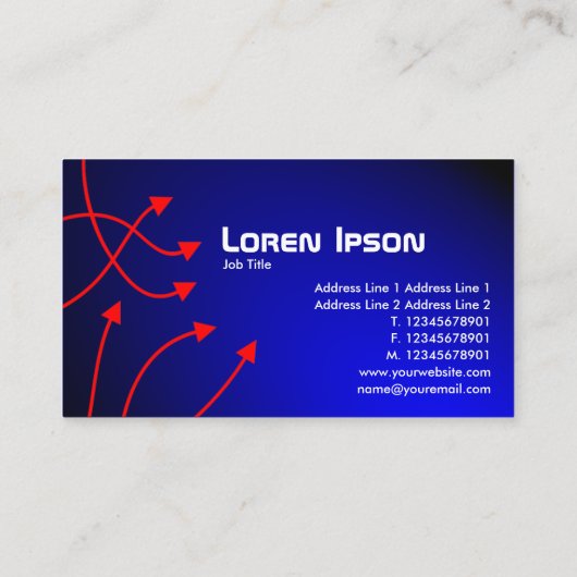 Carte D'accompagnement Instructions - Bleu illuminé (Dos)