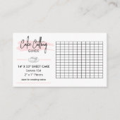 Carte D'accompagnement Instructions de découpe de gâteau Mariage rectangu (Devant)