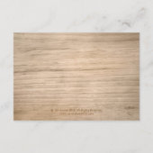 Carte D'accompagnement Instructions de l'hydrangea rustique de campagne d (Dos)