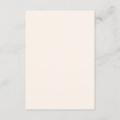 Carte D'accompagnement Instructions de mariage simples marron chocolat (Dos)