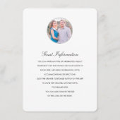 Carte D'accompagnement Instructions/fiche d'information de profil moderne (Devant)