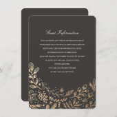 Carte D'accompagnement Instructions/fiche d'information sur les fleurs de (Devant / Derrière)