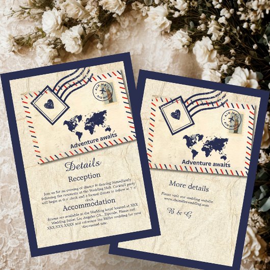 Carte D'accompagnement International Adventure Rustique Destination Maria