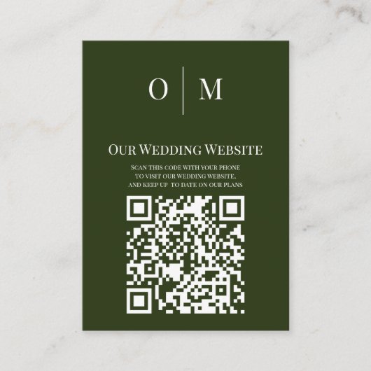 Carte D'accompagnement Irish Stylized Shamrock Leafy Folia QR Code (Devant)