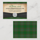 Carte D'accompagnement Irish Tartan Claddagh Site Mariage Insérer une car (Devant / Derrière)