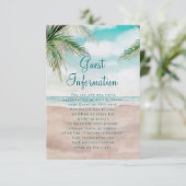 Carte D'accompagnement Island Breeze Tropical Beach Informations de maria (Debout devant)
