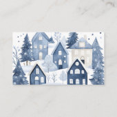 Carte D'accompagnement It takes a Village Navy Houses Books for baby (Dos)