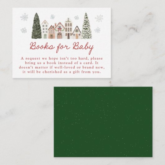 Carte D'accompagnement It Takes a Village Snowflake Books Request (Devant / Derrière)