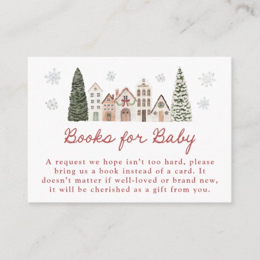Carte D'accompagnement It Takes a Village Snowflake Books Request (Devant)