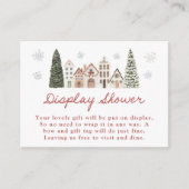 Carte D'accompagnement It Takes a Village Snowflake Display Shower (Devant)