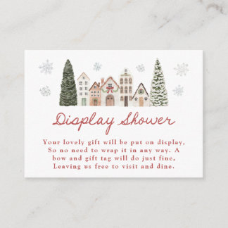 Carte D'accompagnement It Takes a Village Snowflake Display Shower