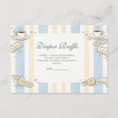 Carte D'accompagnement Italian Café Doodle Stripesr Diapper Raffle (Devant)