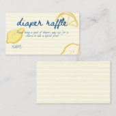 Carte D'accompagnement Italian Citrus Diaper Raffle Game (Devant / Derrière)