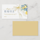 Carte D'accompagnement Italian Lemon Citrus Blue Tile Diaper Raffle  (Devant / Derrière)