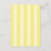 Carte D'accompagnement Italian Striped Blue & Yellow Wedding Details (Dos)