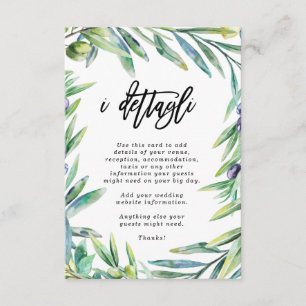 Carte D'accompagnement Italie Florence Informations mariages