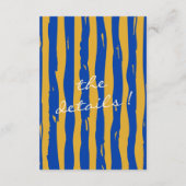 Carte D'accompagnement Italien Pinstripes écrits à la main Détails du Mar (Dos)