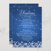 Carte D'accompagnement Itinéraire de conduite de mariage Hiver Étincelle (Devant / Derrière)