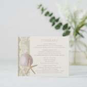 Carte D'accompagnement Itinéraire de plage vintage (Debout devant)