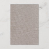 Carte D'accompagnement Itinéraire du week-end de Mariage de dentelle et d (Dos)