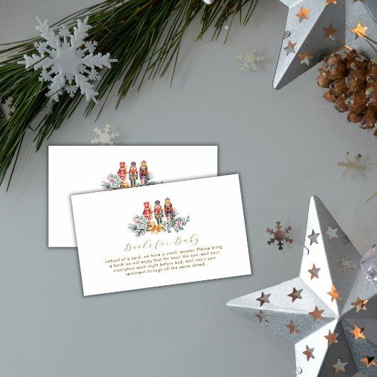 Carte D'accompagnement It's Cold Outside Nutcracker Books Baby Shower 