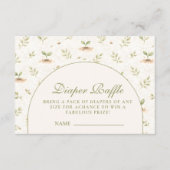 Carte D'accompagnement ittle Sprout Garden Party Diapper Raffle (Devant)