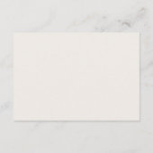 Carte D'accompagnement Ivory Black Classic Simple Mariage (Dos)