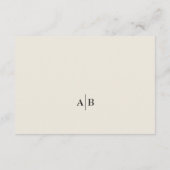 Carte D'accompagnement Ivory Photo Wedding Details (Dos)