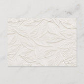 Carte D'accompagnement Ivory QR code Wedding Details (Dos)