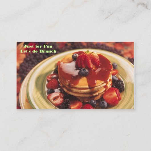 Carte D'accompagnement j0182703, Juste pour le plaisir Faisons Brunch (Devant)
