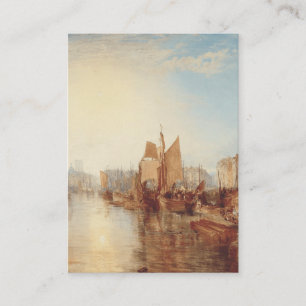 Carte D'accompagnement J.M.W. Turner : Port de Dieppe Beaux-Arts Romantiq