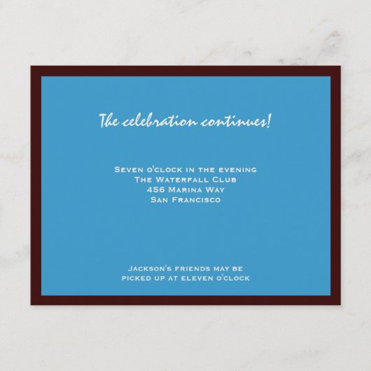 Carte D'accompagnement Jackson RSVP Bar Mitzvah (Devant)