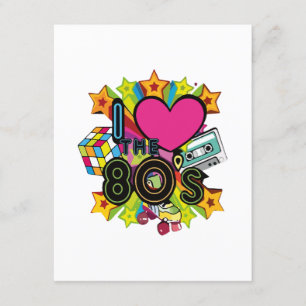 Carte D'accompagnement j'adore les années 80