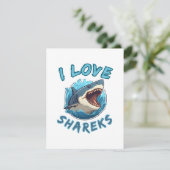 Carte D'accompagnement J'aime les requins Fisher (Debout devant)