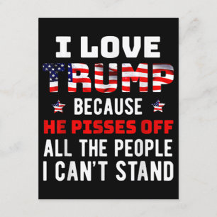 Carte D'accompagnement J'Aime Trump Parce Qu'Il Empêche Les Gens Que Je P