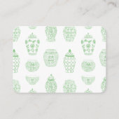 Carte D'accompagnement Jar Blanc Vert Gingembre Apporter Un Baby shower D (Dos)