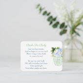 Carte D'accompagnement Jar Blanc Vert Gingembre Apporter Un Baby shower D (Debout devant)
