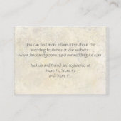 Carte D'accompagnement Jardin anglais, bleu et rose Hydrangeas aquarelle (Dos)