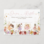 Carte D'accompagnement Jardin arboré Fée Fée Baby Diaper Raffle (Devant)