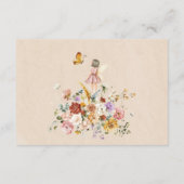 Carte D'accompagnement Jardin arboré Fée Fée Baby Diaper Raffle (Dos)