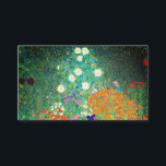 Carte D'accompagnement Jardin aux fleurs Gustav Klimt<br><div class="desc">Cartes de boîtier avec peinture à l’huile de Gustav Klimt Jardin aux fleurs (1906). Un beau jardin de fleurs violettes,  rouges,  blanches,  bleues et oranges. Un grand cadeau pour les amateurs d'art Art Nouveau et autrichien.</div>