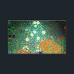 Carte D'accompagnement Jardin aux fleurs Gustav Klimt<br><div class="desc">Cartes de boîtier avec peinture à l’huile de Gustav Klimt Jardin aux fleurs (1906). Un beau jardin de fleurs violettes,  rouges,  blanches,  bleues et oranges. Un grand cadeau pour les amateurs d'art Art Nouveau et autrichien.</div>