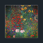Carte D'accompagnement Jardin aux fleurs Gustav Klimt<br><div class="desc">Cartes de clôture avec peinture à l’huile de Gustav Klimt Jardin avec tournesols (1907). Un beau jardin de tournesols et de belles fleurs bleues,  rouges,  violettes,  roses et blanches. Un grand cadeau pour les amateurs d'art Art Nouveau et autrichien.</div>