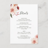 Carte D'accompagnement Jardin botanique floral Élégant Mariage (Devant)