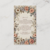 Carte D'accompagnement Jardin botanique mariage Art nouveau (Devant)