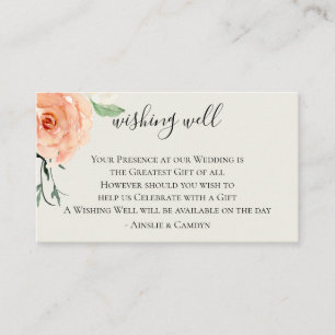 Carte D'accompagnement Jardin De Fleurs Mariage Souhaite Bien