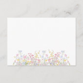 Carte D'accompagnement Jardin de fleurs sauvages Mariage Shower (Dos)